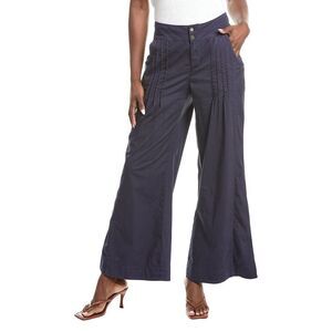 XCVI Navy Straight Wide Leg Pants